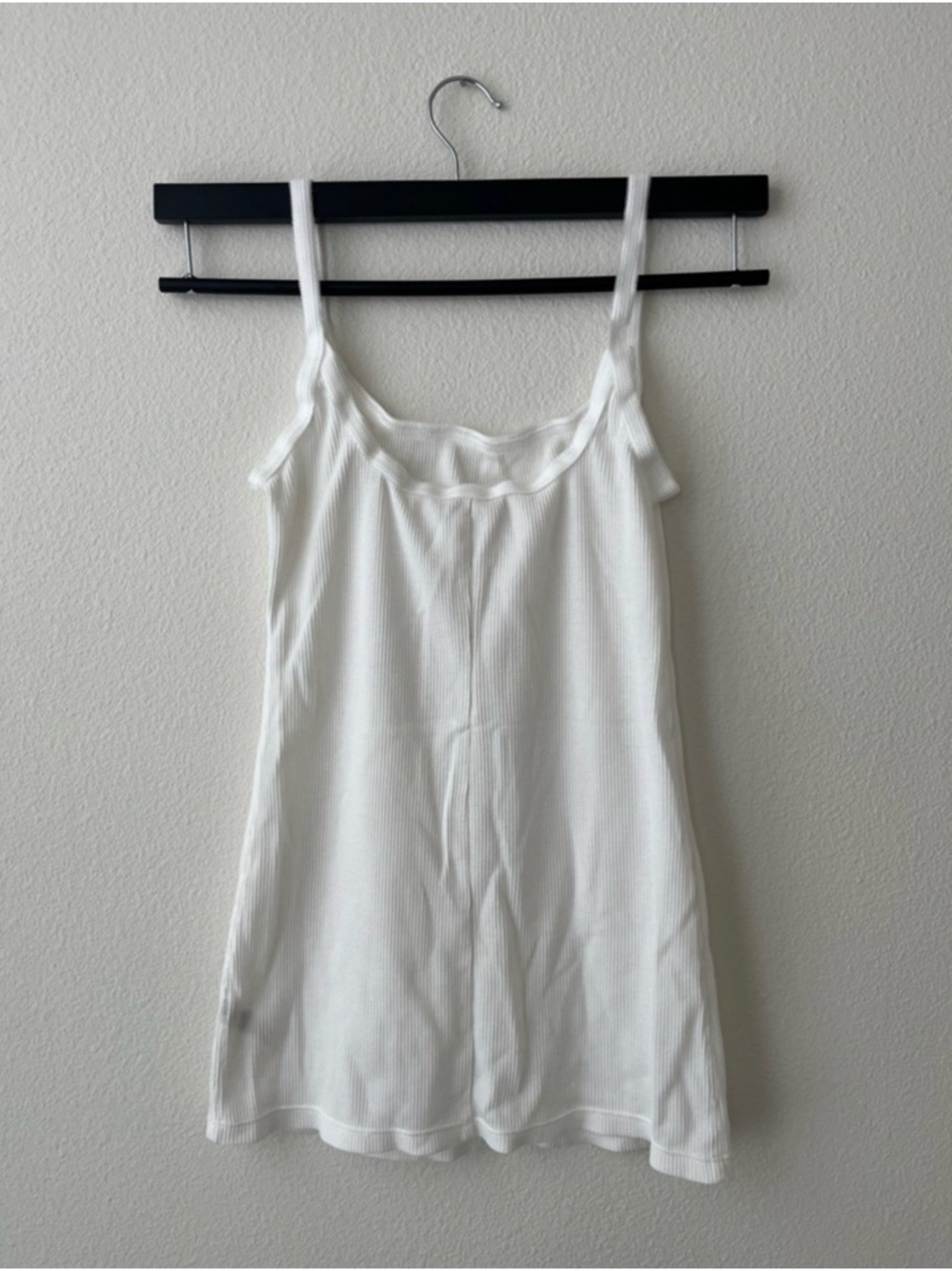 NWOT Free People White Waffle Knit Camisole Tank - Picture 3 of 6